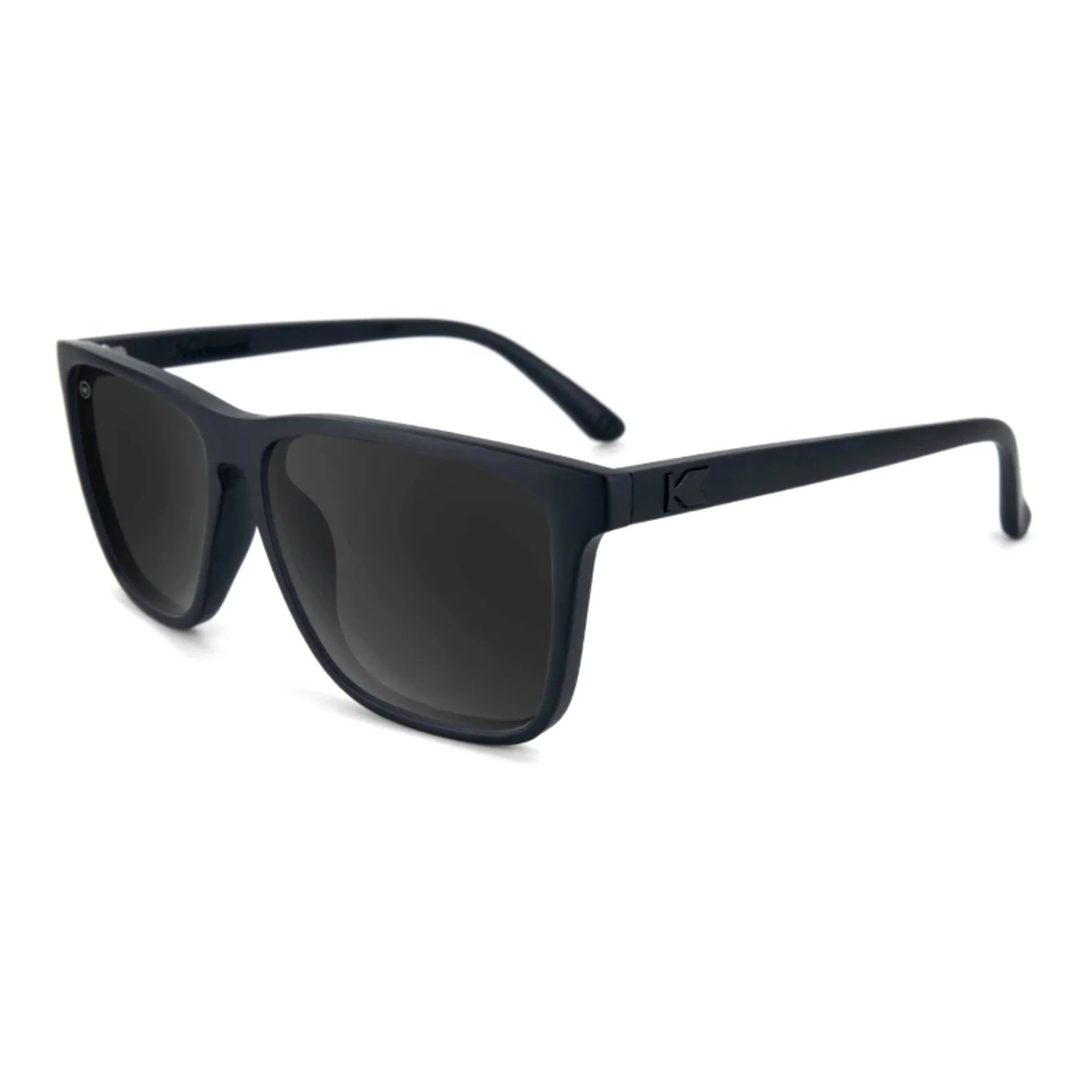 Fast Lanes Sunglasses, Matte Black on Black/Smoke Lenses, Polarized