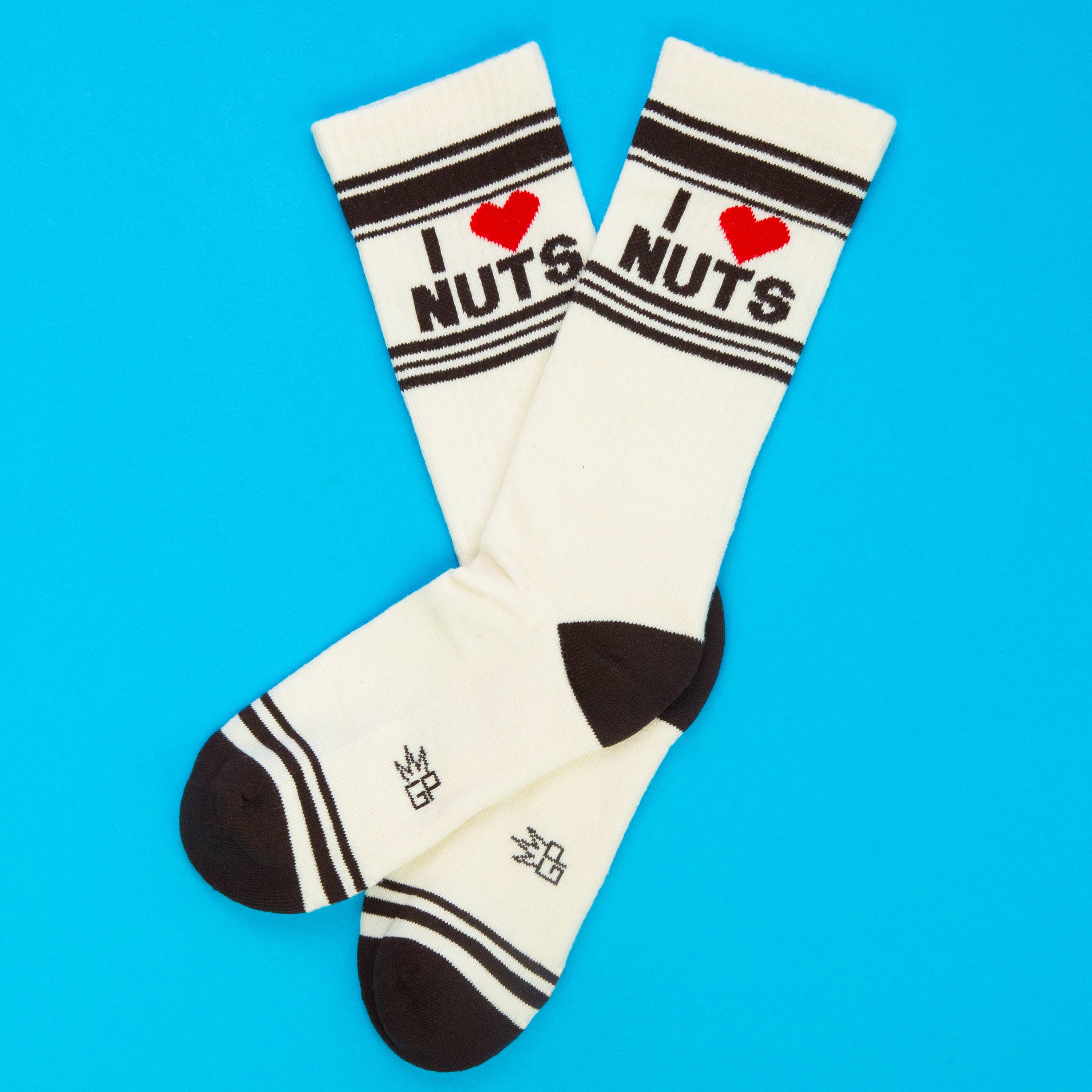 I ❤️ Nuts Gym Crew Socks - Image 2