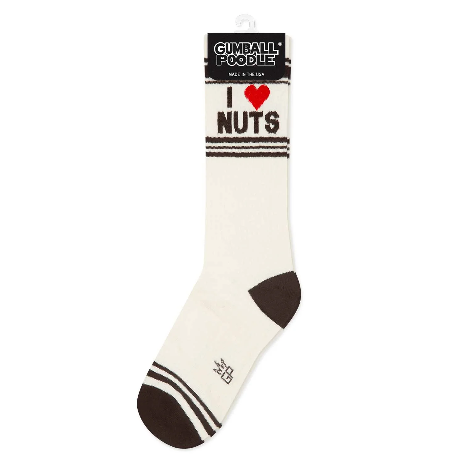 I ❤️ Nuts Gym Crew Socks - Image 3
