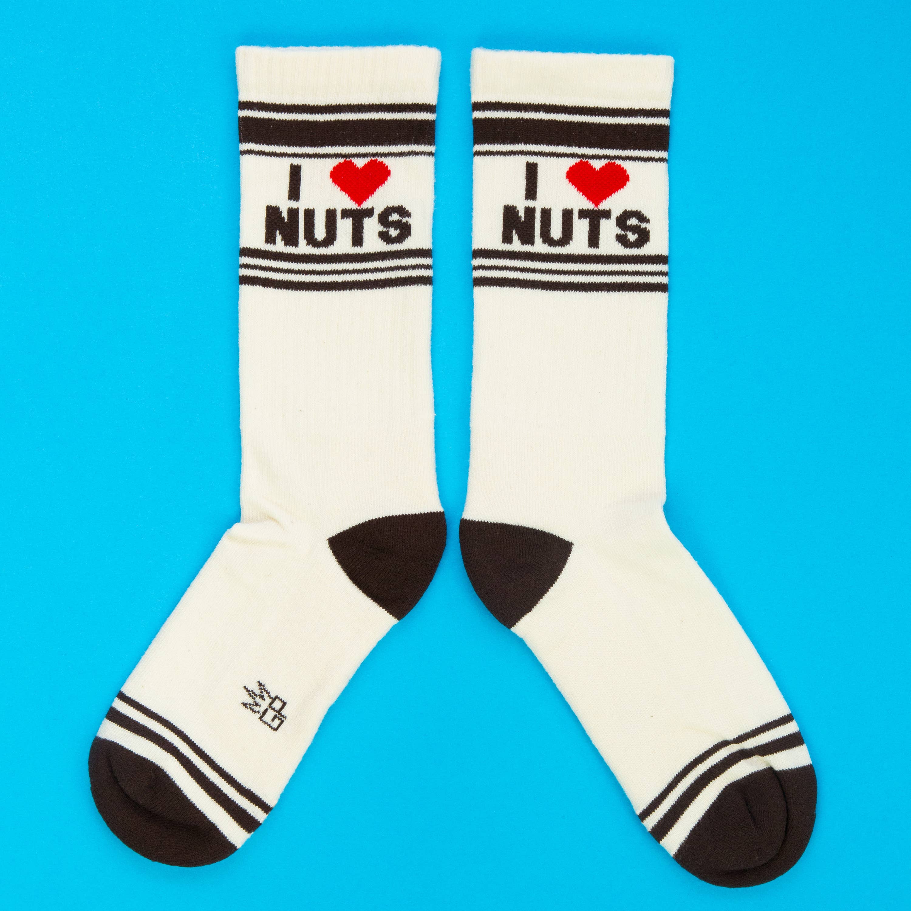 I ❤️ Nuts Gym Crew Socks - Image 5